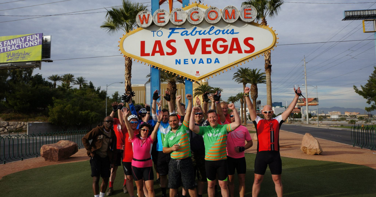 Cyclists in Las Vegas